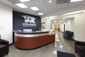 Columbia Industries lobby manufacturing building construction