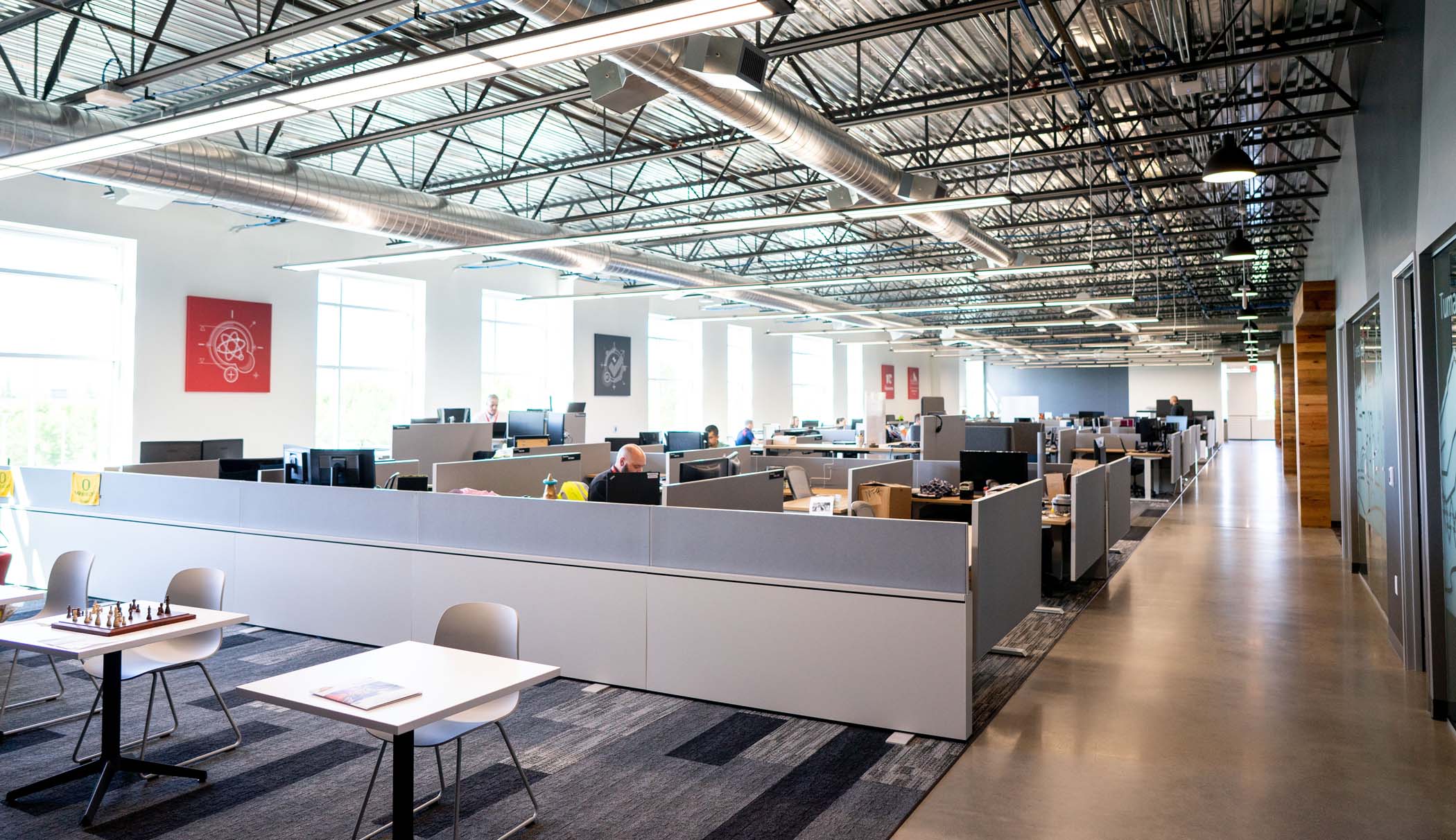 High tech, empty office space