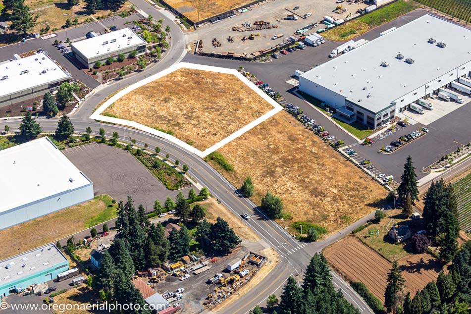 canby industrial property aerial view