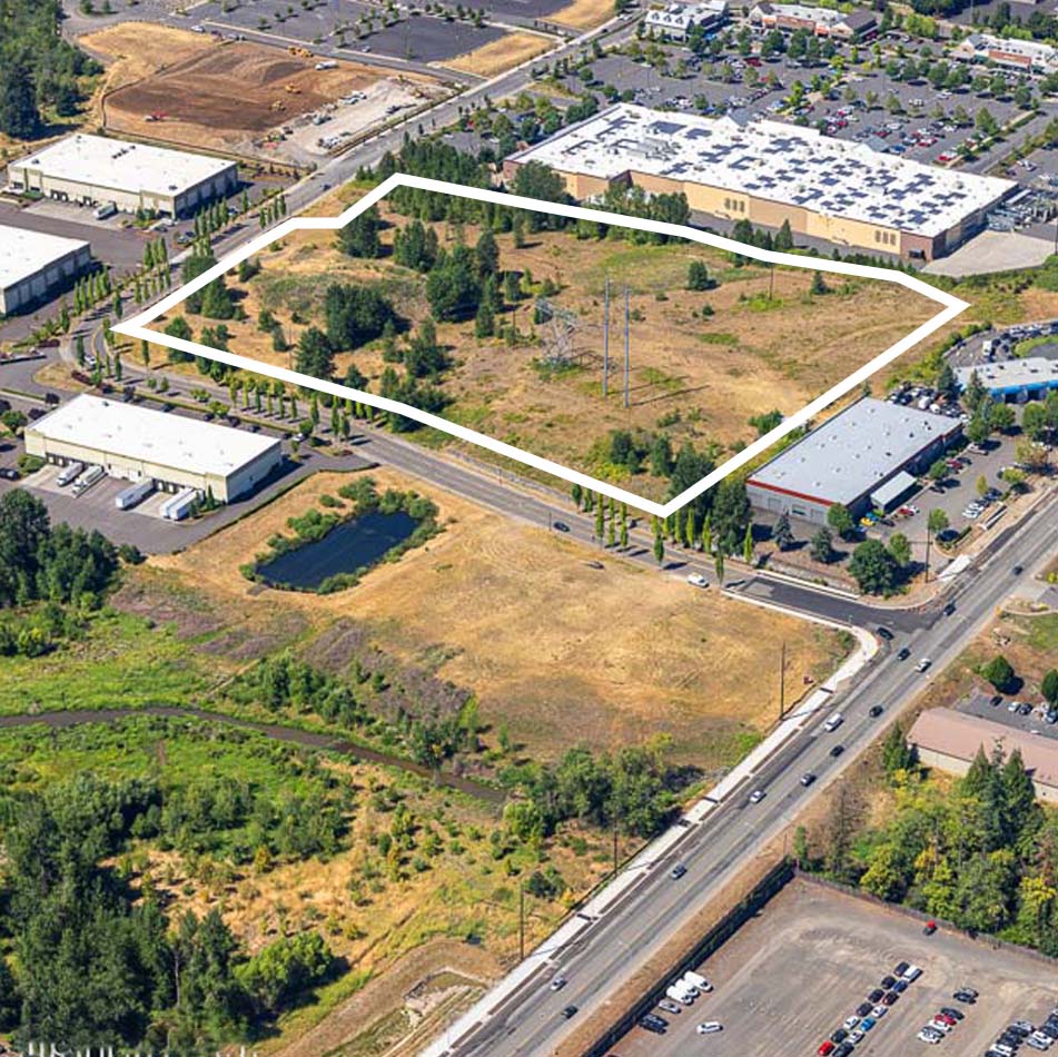 sherwood industrial property aerial view square