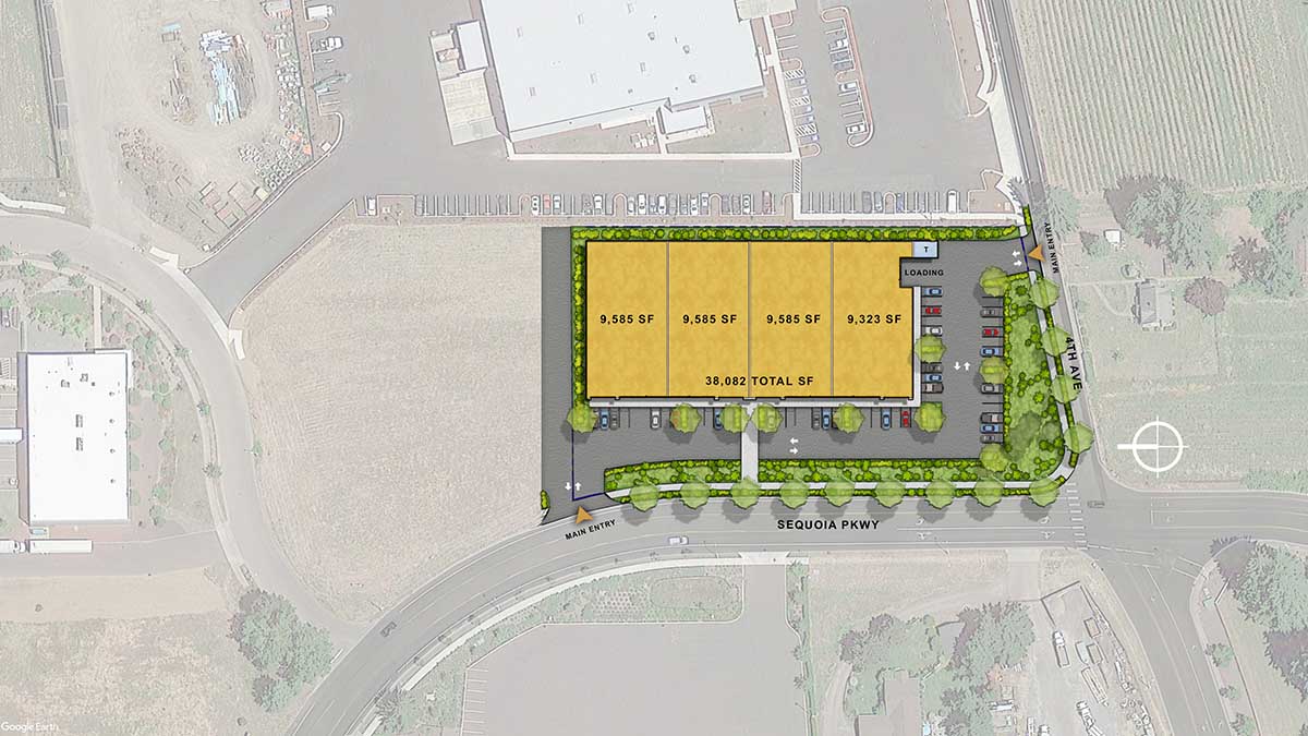 Canby industrial property site plan